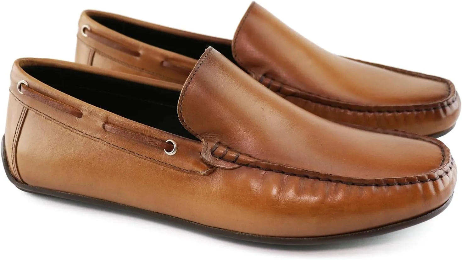 Men's Genuine Leather Casual Slip On Venetian Loafers