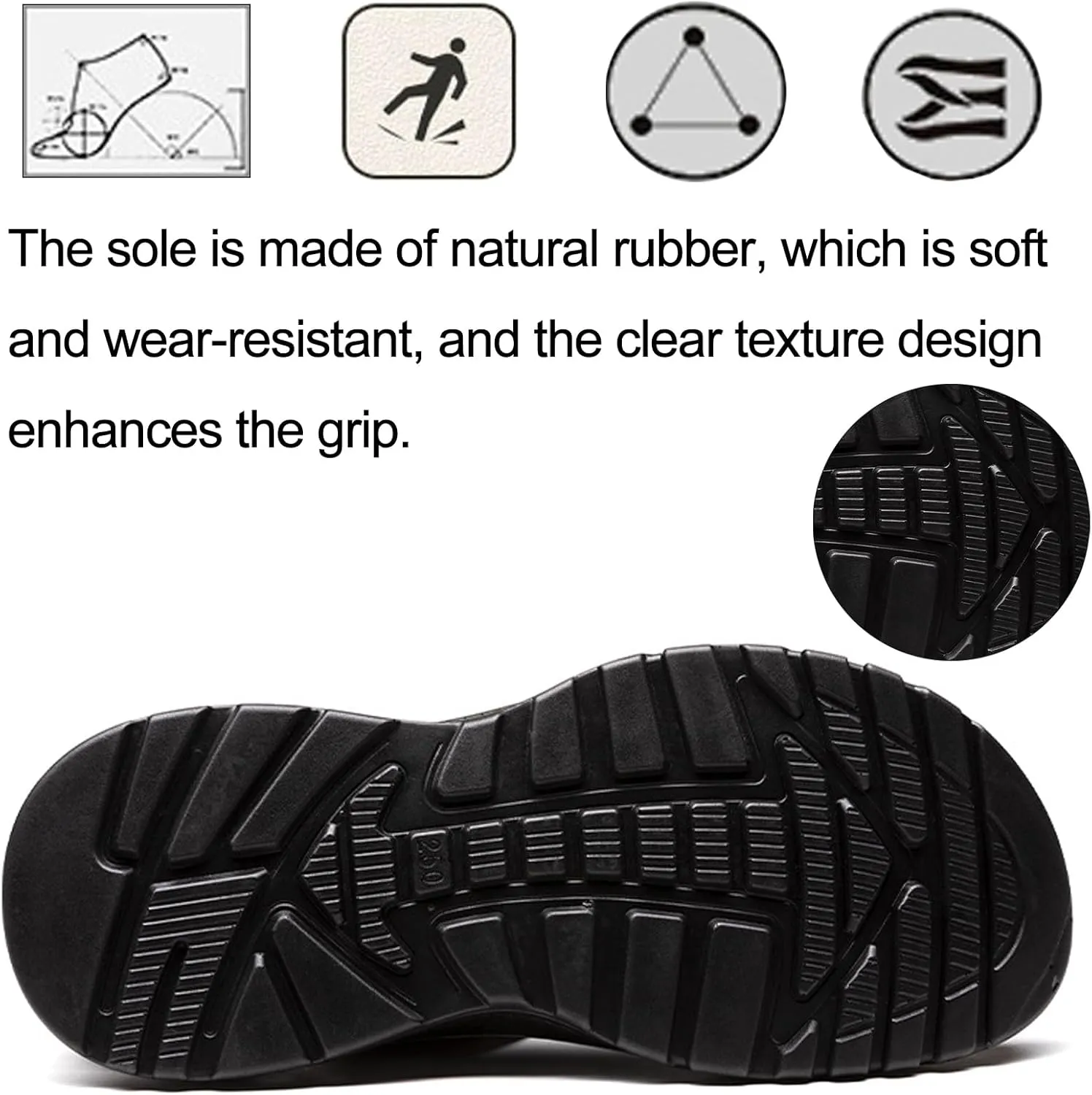Men's Leather Adjustable Back Strap Flats Sandals Comfort Open Toe Slip-On Non-Slip Dual Use Strap Beach Sandals Casual Summer Air Cushion Slidess