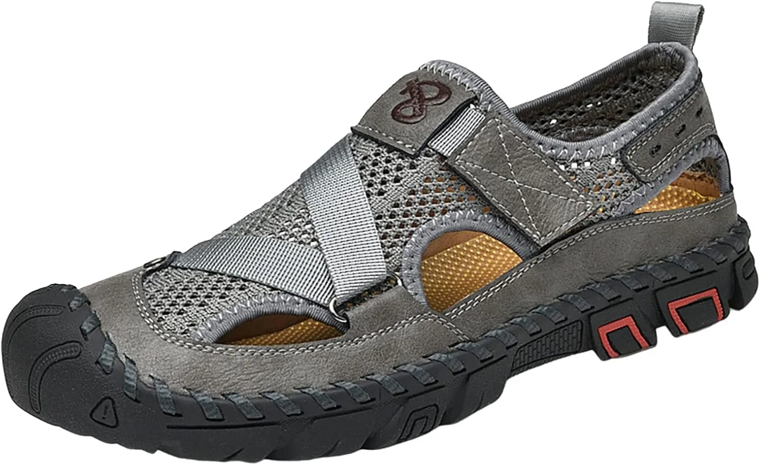 Men's Sandals 2024 New Summer Sandals For Men's Breathable Korean Edition Slip On Cowhide Beach Leather Shoes