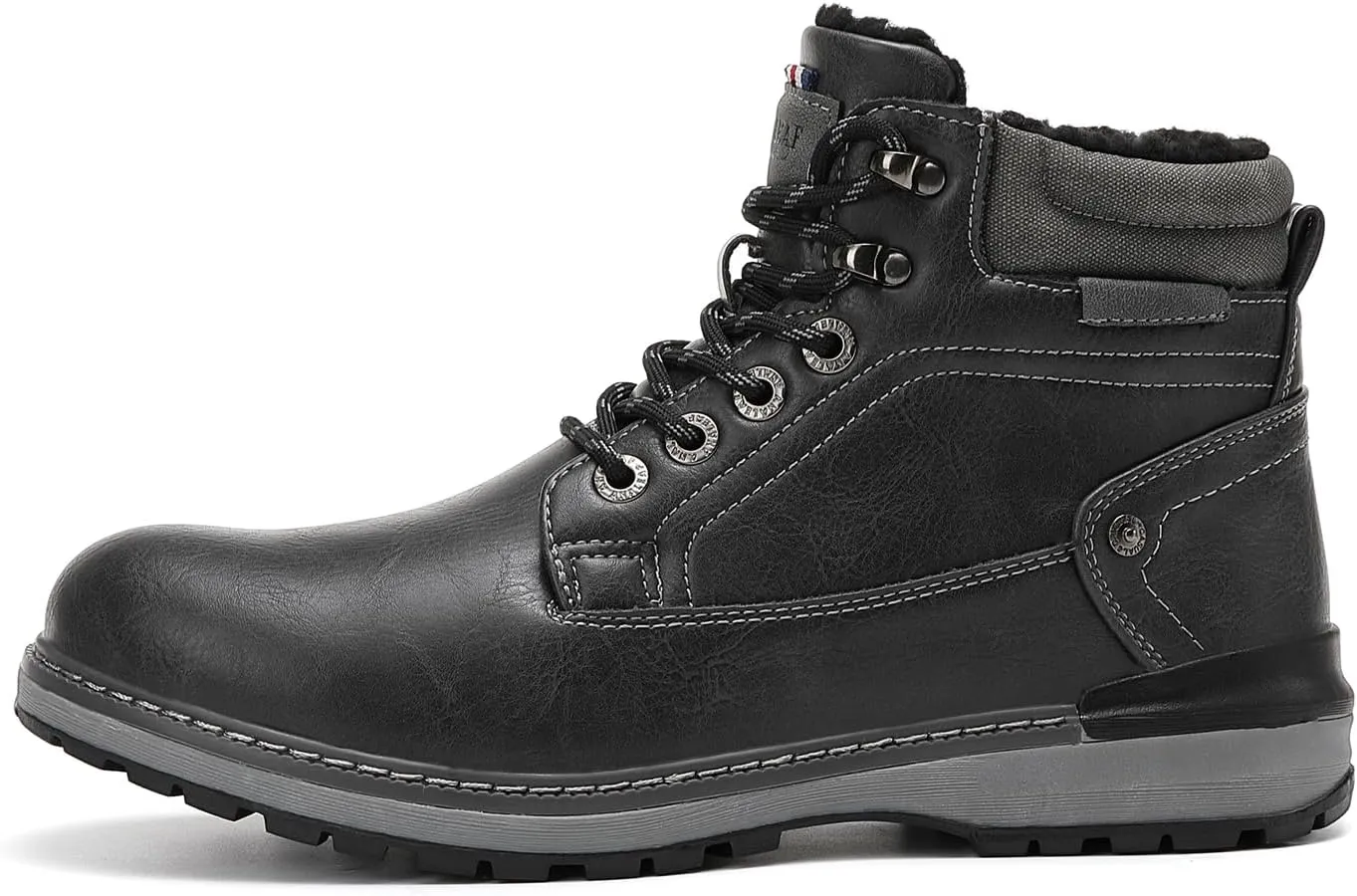 Mens Snow Boots Warm Winter Boots Non Slip Outdoor Fur Lined Shoes
