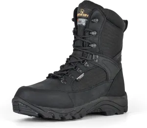 Men's Waterproof Military Tactical Work Boots 8 Inch Lightweight Leather Combat Boot, 400g Thinsulate