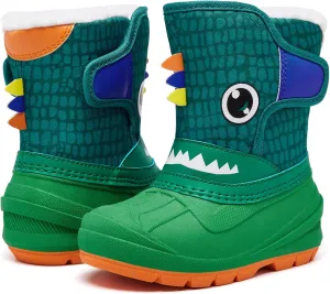 MORENDL Toddler Winter Snow Boots Waterproof Insulated Faux Fur Boys Girls Hiking Boots (Toddler/Little Kid)