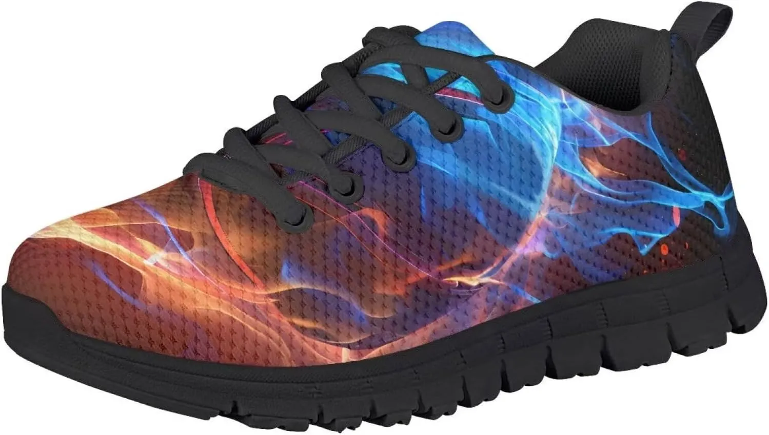 Mumeson Unisex Kids Athletic Running Walking Shoes Breathable Snekers Lace Up Low Top Non Slip Rubber Sole Shoes Size 28-36