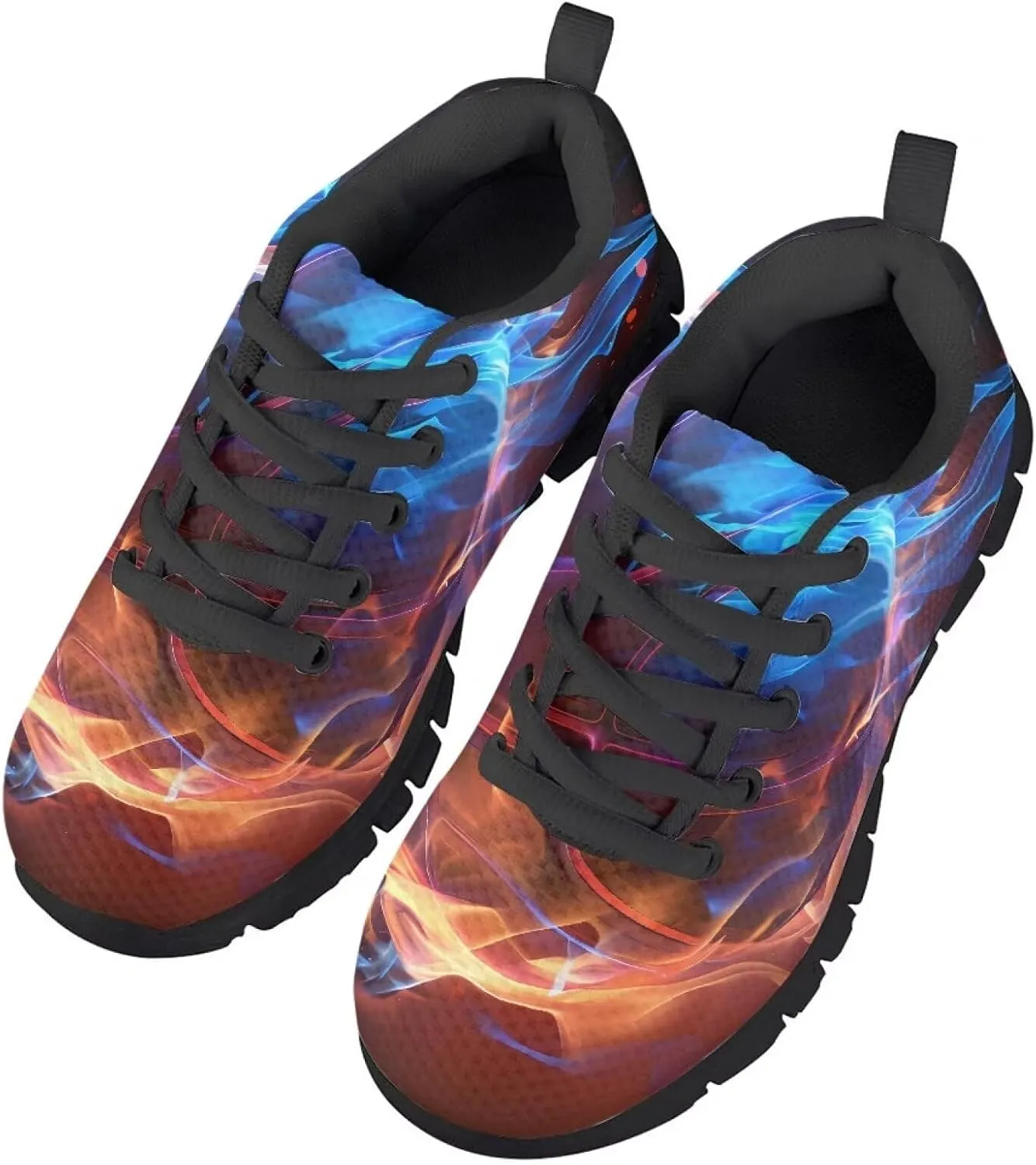 Mumeson Unisex Kids Athletic Running Walking Shoes Breathable Snekers Lace Up Low Top Non Slip Rubber Sole Shoes Size 28-36