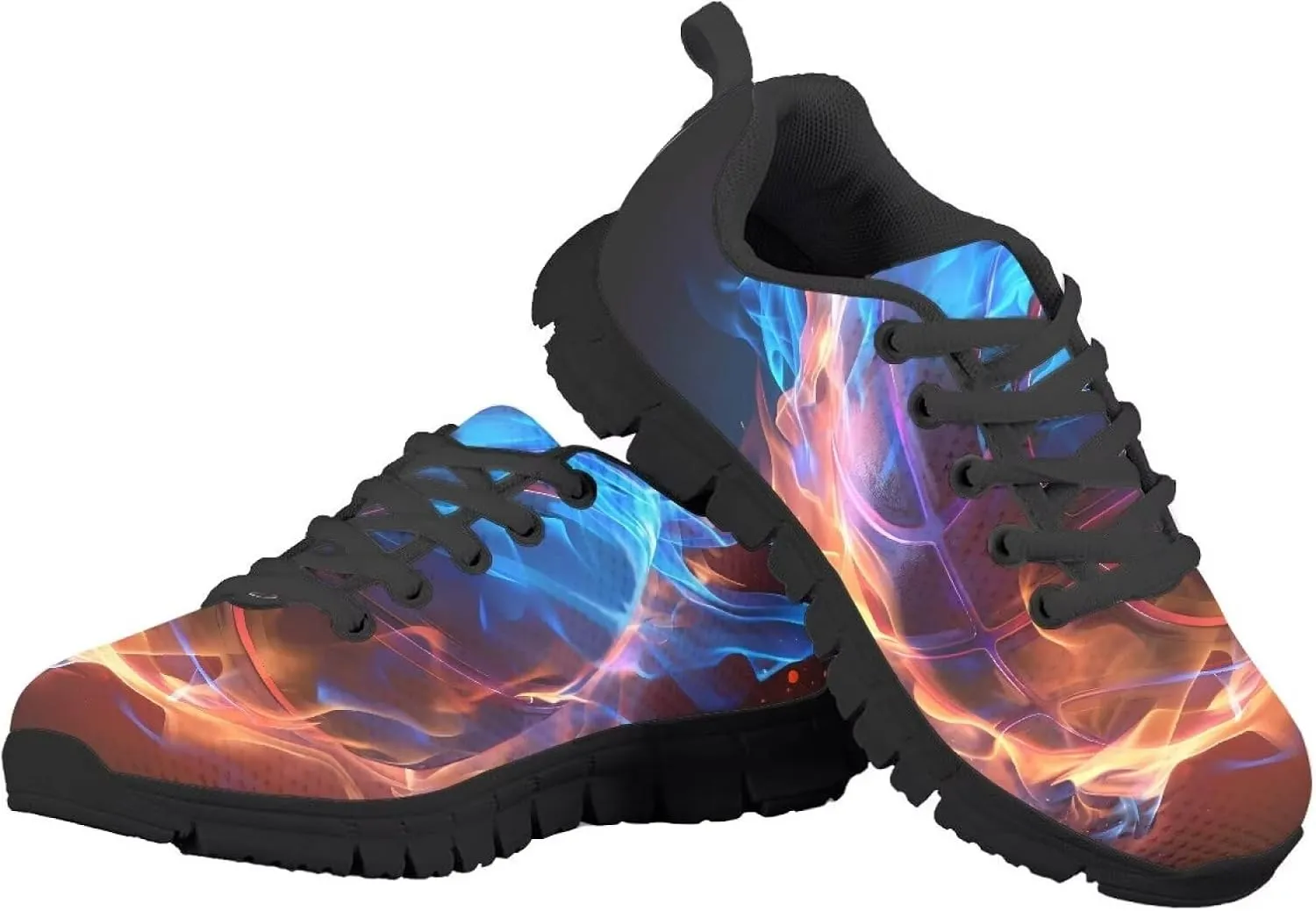 Mumeson Unisex Kids Athletic Running Walking Shoes Breathable Snekers Lace Up Low Top Non Slip Rubber Sole Shoes Size 28-36