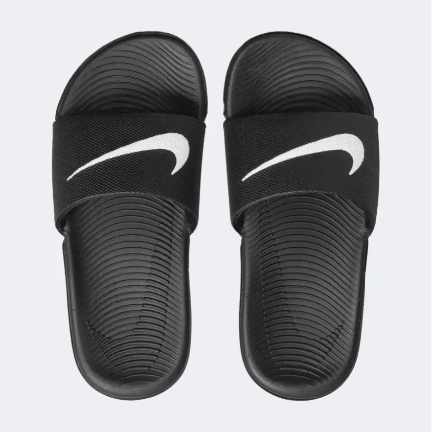 Nike Kawa Gs Boys Lifestyle Slippers Black/White