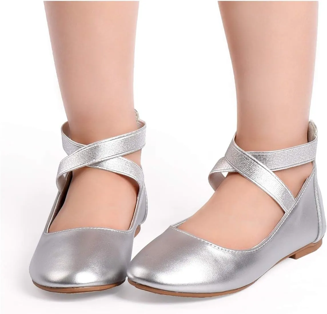 Nova Utopia Toddler Little Girls Dress Ballet Ankle Strap Flat Shoes