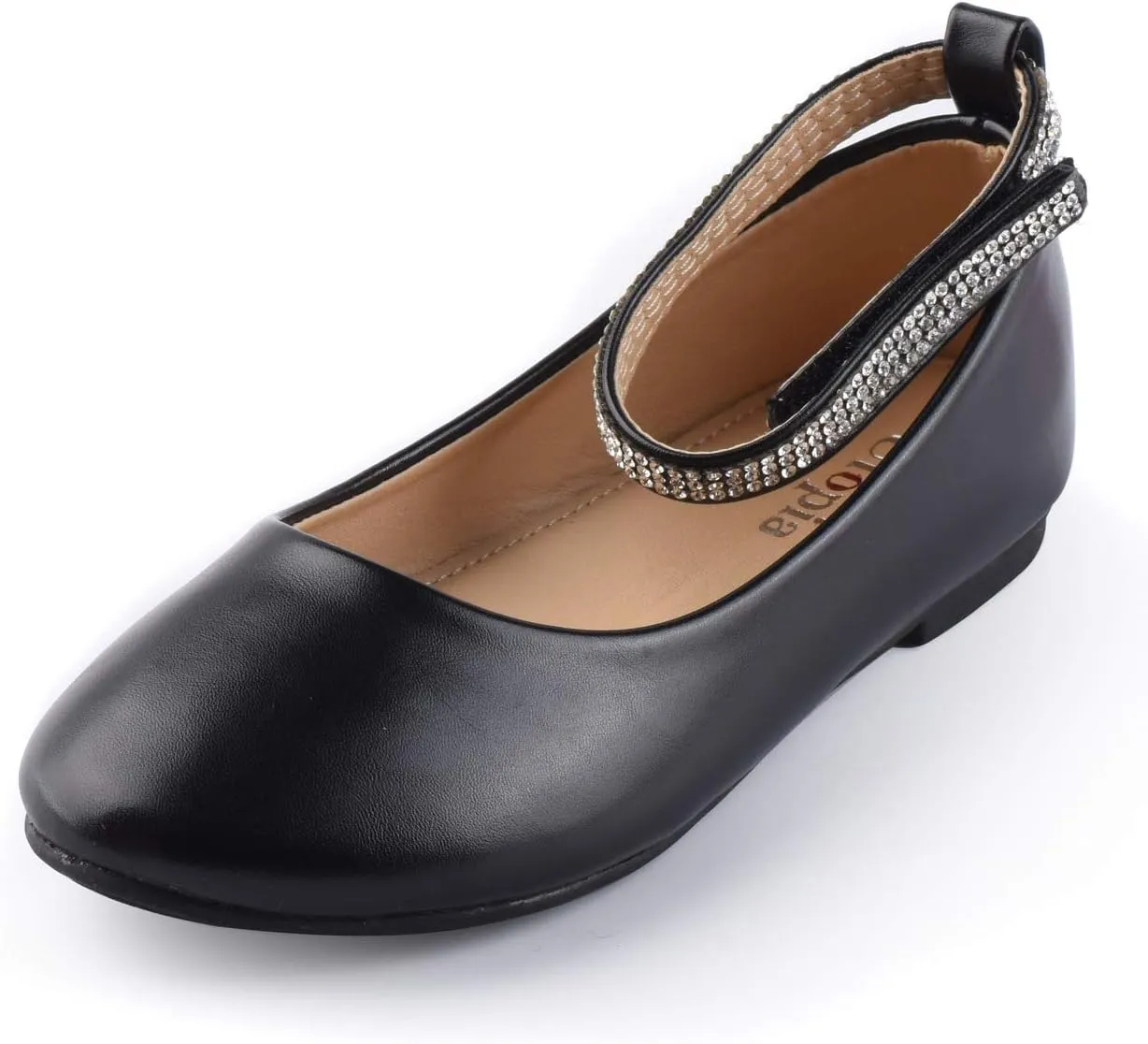 Nova Utopia Toddler Little Girls Dress Ballet Ankle Strap Flat Shoes