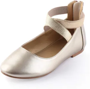 Nova Utopia Toddler Little Girls Dress Ballet Ankle Strap Flat Shoes