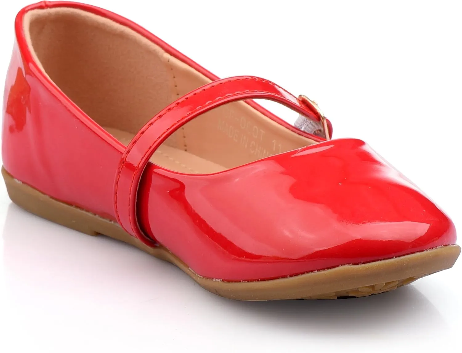 Nova Utopia Toddler Little Girls Dress Ballet Mary Jane Bow Flat Shoes