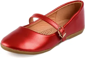 Nova Utopia Toddler Little Girls Dress Ballet Mary Jane Bow Flat Shoes