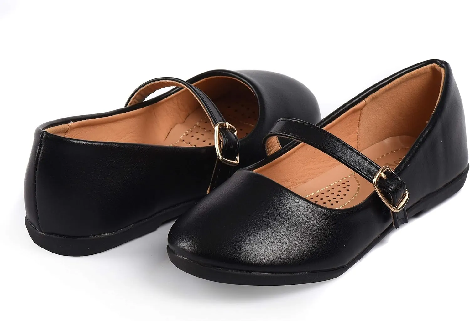 Nova Utopia Toddler Little Girls Dress Ballet Mary Jane Bow Flat Shoes