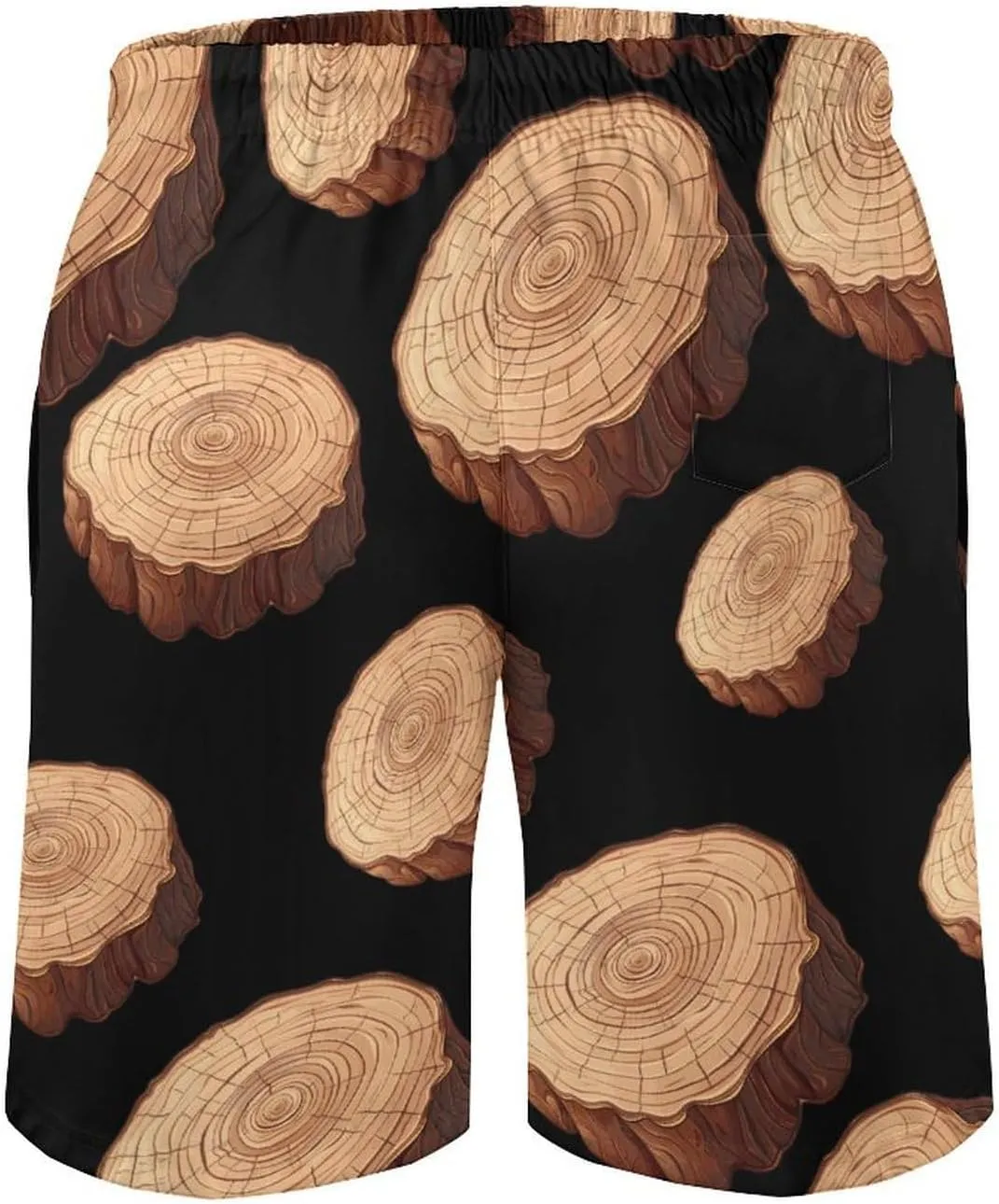 Oak Tree Ring Old Growth Tree Men's Swim Trunks Breathable Bathing Suit Swimming Board Shorts Hawaiian Beach Swimwear