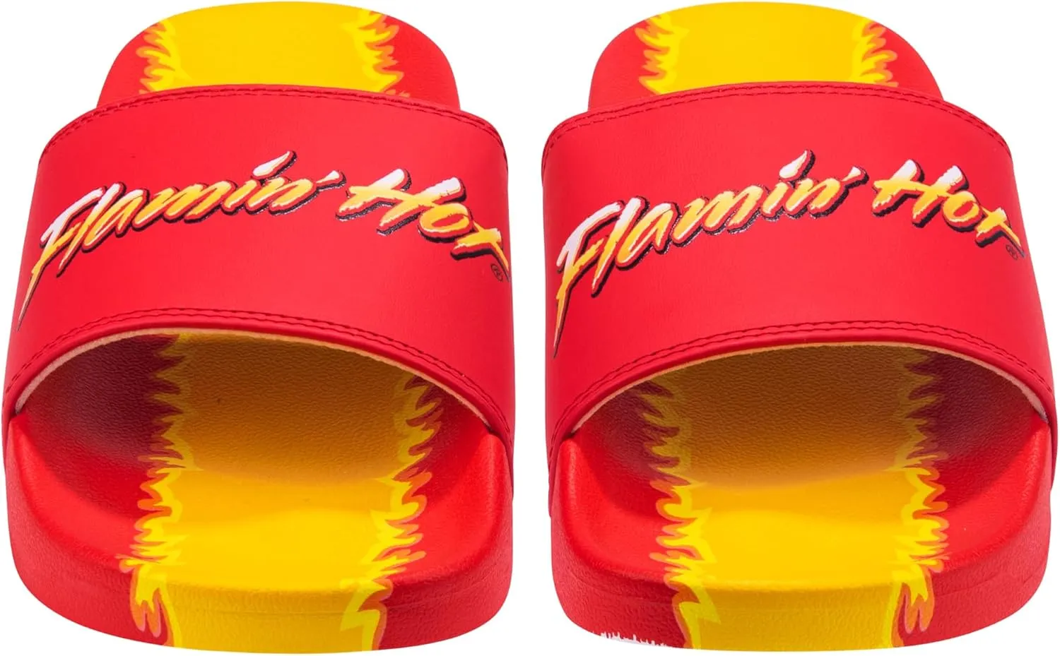 Odd Sox, Slide, Slip On Sandal, Flamin Hot Cheetos, Soft, Comfortable, Unisex
