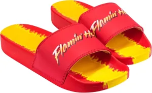 Odd Sox, Slide, Slip On Sandal, Flamin Hot Cheetos, Soft, Comfortable, Unisex