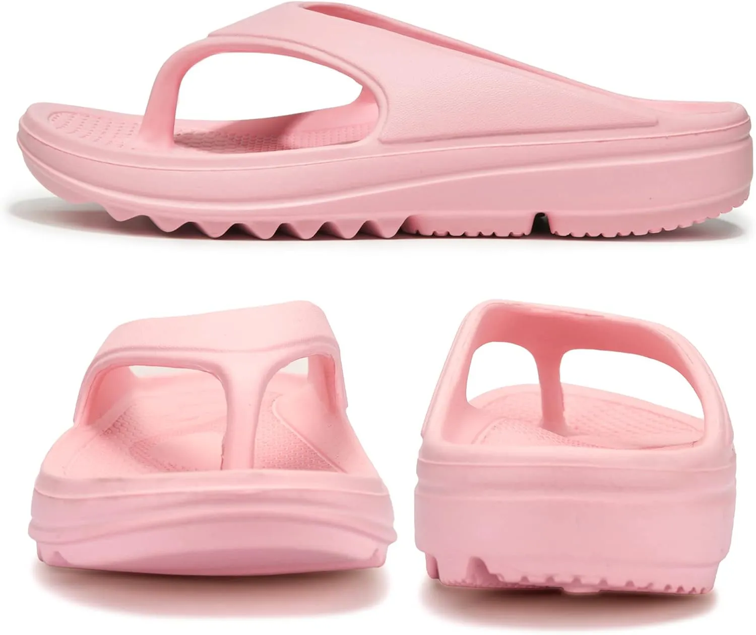 Oudizz Orthopedic Sandals Flip Flops for Women Arch Support Pillow Soft Recovery Thong Sandals Spa Summer Beach Cloud Slides