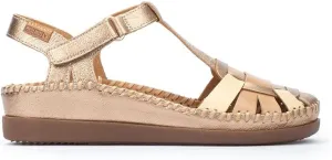 PIKOLINOS Wedge Sandals Leather Cadaques for Woman Champagne