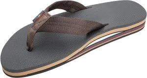 Rainbow Sandals Men's Double Layer Soft Top 1" EVA Rubber Filled Nylon Strap
