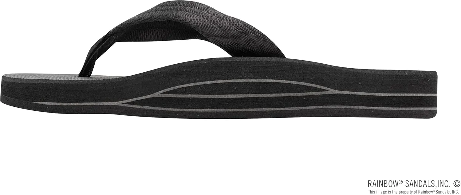Rainbow Sandals Men's Double Layer Soft Top 1" EVA Rubber Filled Nylon Strap