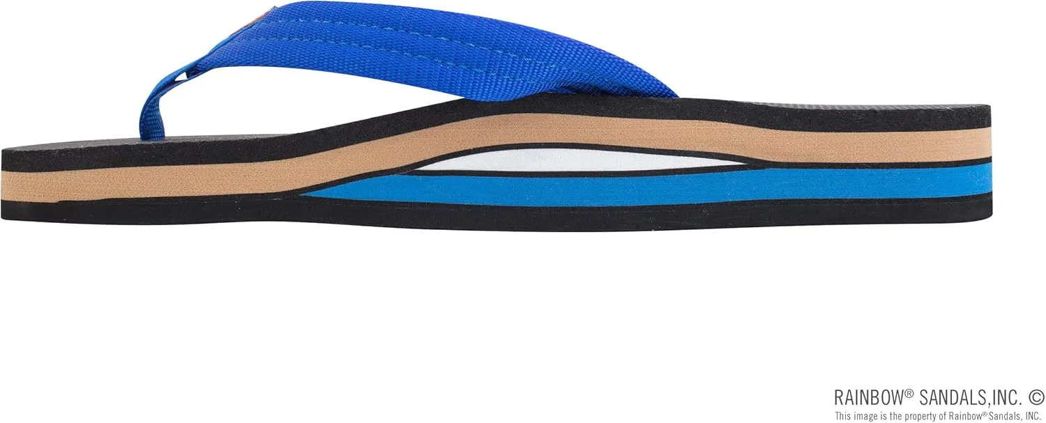 Rainbow Sandals Womens's Double Layer Soft Top 1" EVA Rubber Filled Nylon Strap