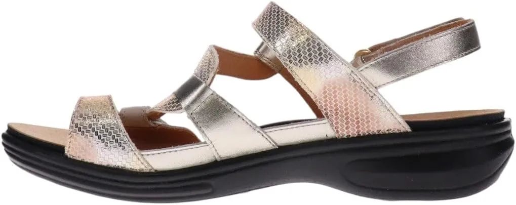Revere Emerald 3 Women’s Sandals - Premium Soft Leather, Adjustable Straps & Contoured Footbed - Orthotic Arch Support for Stylish Comfort & All-Day Wear