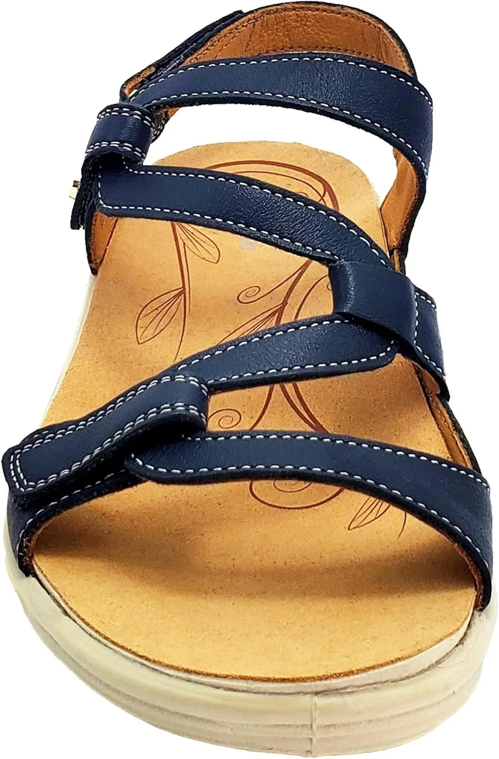 Revere Emerald 3 Women’s Sandals - Premium Soft Leather, Adjustable Straps & Contoured Footbed - Orthotic Arch Support for Stylish Comfort & All-Day Wear