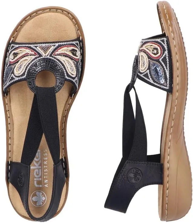 Rieker 608B4 Regina Women's Sandals - Comfort & Style