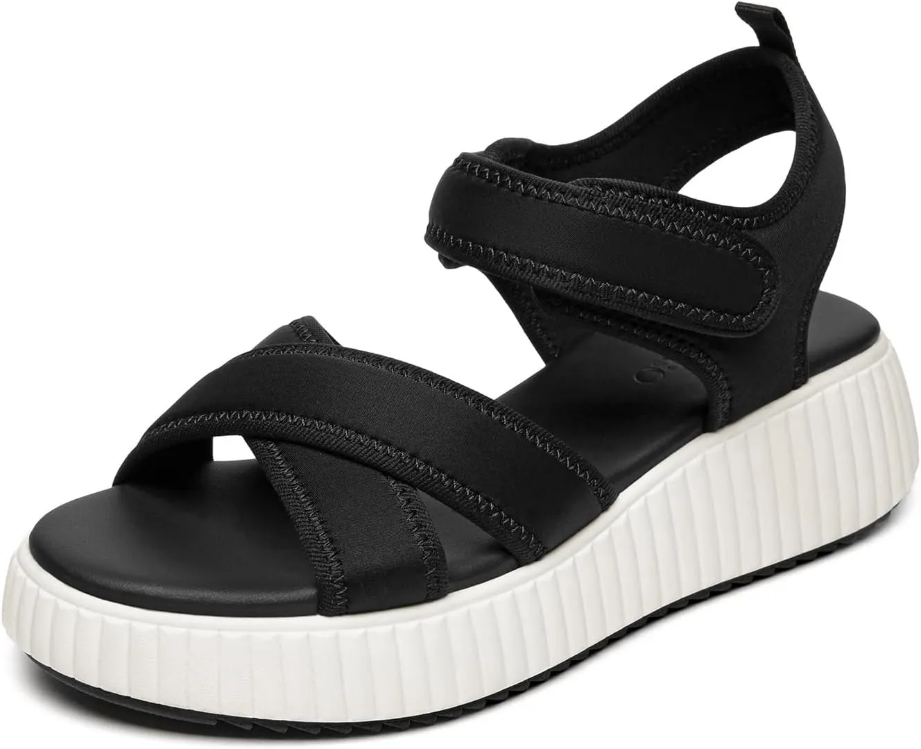 Rihero Women's Comfortable Platform Sport Sandals Open Toe Soft Adjustable Summer Beach Wedge Sandals