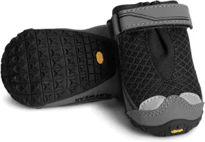 Ruffwear, Grip Trex Dog Shoes, Non-Slip Boots for Hot Pavement & Snow, Weatherproof Paw Protection with Breathable Mesh, Rugged Sole for Hiking, Obsidian Black, 2.00"