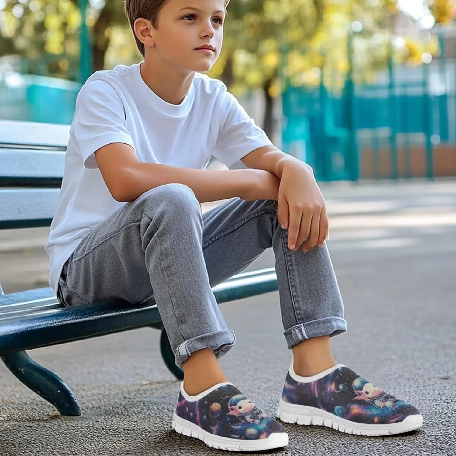 Running Shoes for Boys Kids Slip On Sneakers Girls Cute Tennis Shoes