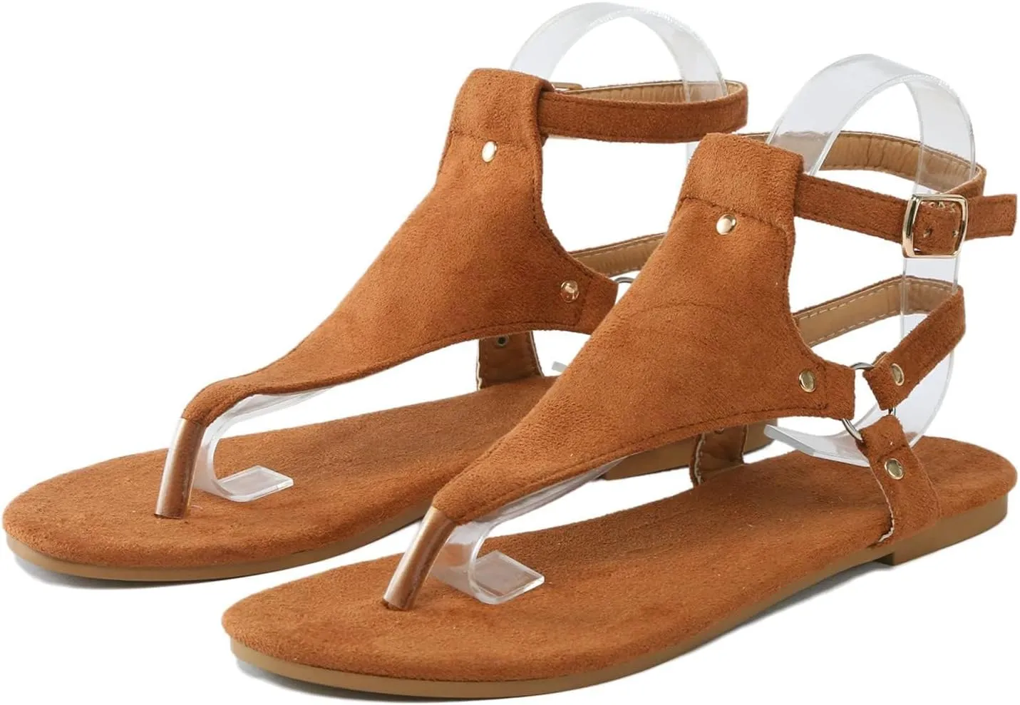 Sandals for Women Dressy Summer Thong Flip Flops Comfortable Ankle Strap Strappy Flat Sandals Walking Shoes Beach Sandals
