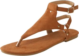 Sandals for Women Dressy Summer Thong Flip Flops Comfortable Ankle Strap Strappy Flat Sandals Walking Shoes Beach Sandals