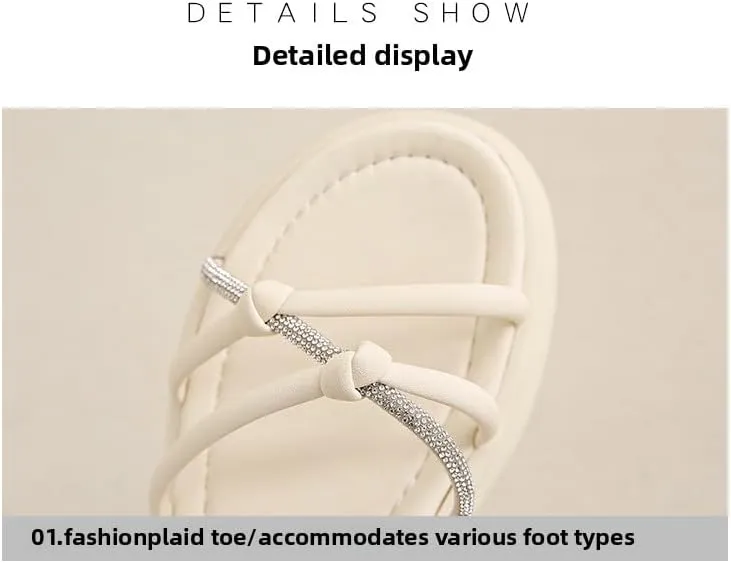 Sandals women's 2025 new summer skirt fashion high sense versatile work not tired feet platform Roman shoes,Wear-resistant and lightweight, skin-friendly, breathable and comfortable