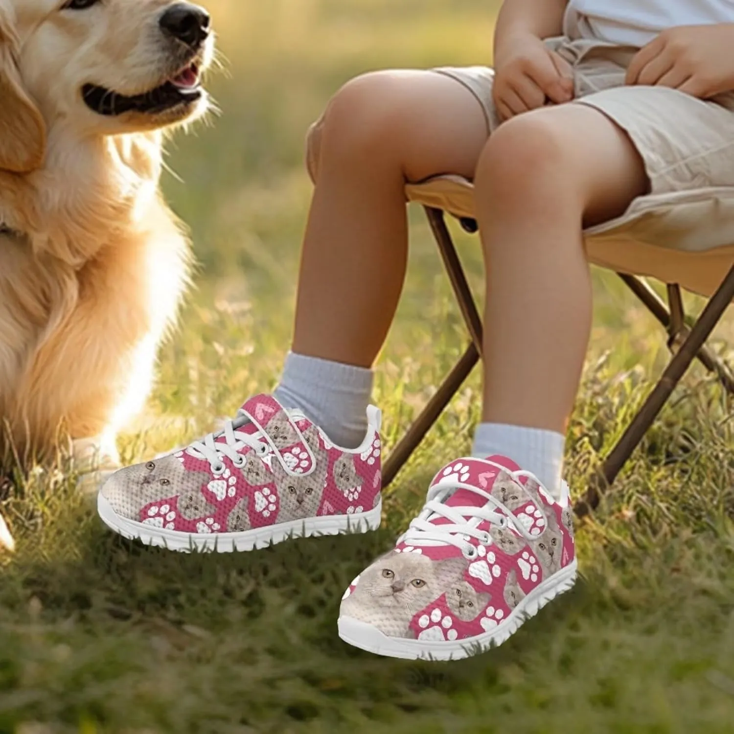 School Sneakers for Girls Boys Running Tennis Shoes Kids Slip on Shoes