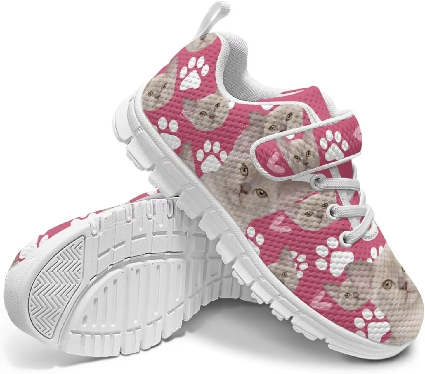 School Sneakers for Girls Boys Running Tennis Shoes Kids Slip on Shoes