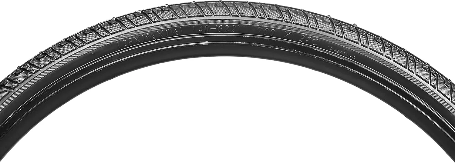 Schwinn Replacement Bike Tire, 700c x 38 Hybrid Bike Tire, Combination Tread, Puncture Guard, Fits Internal Rim Widths 17mm to 23mm, PSI Range 50 to 75