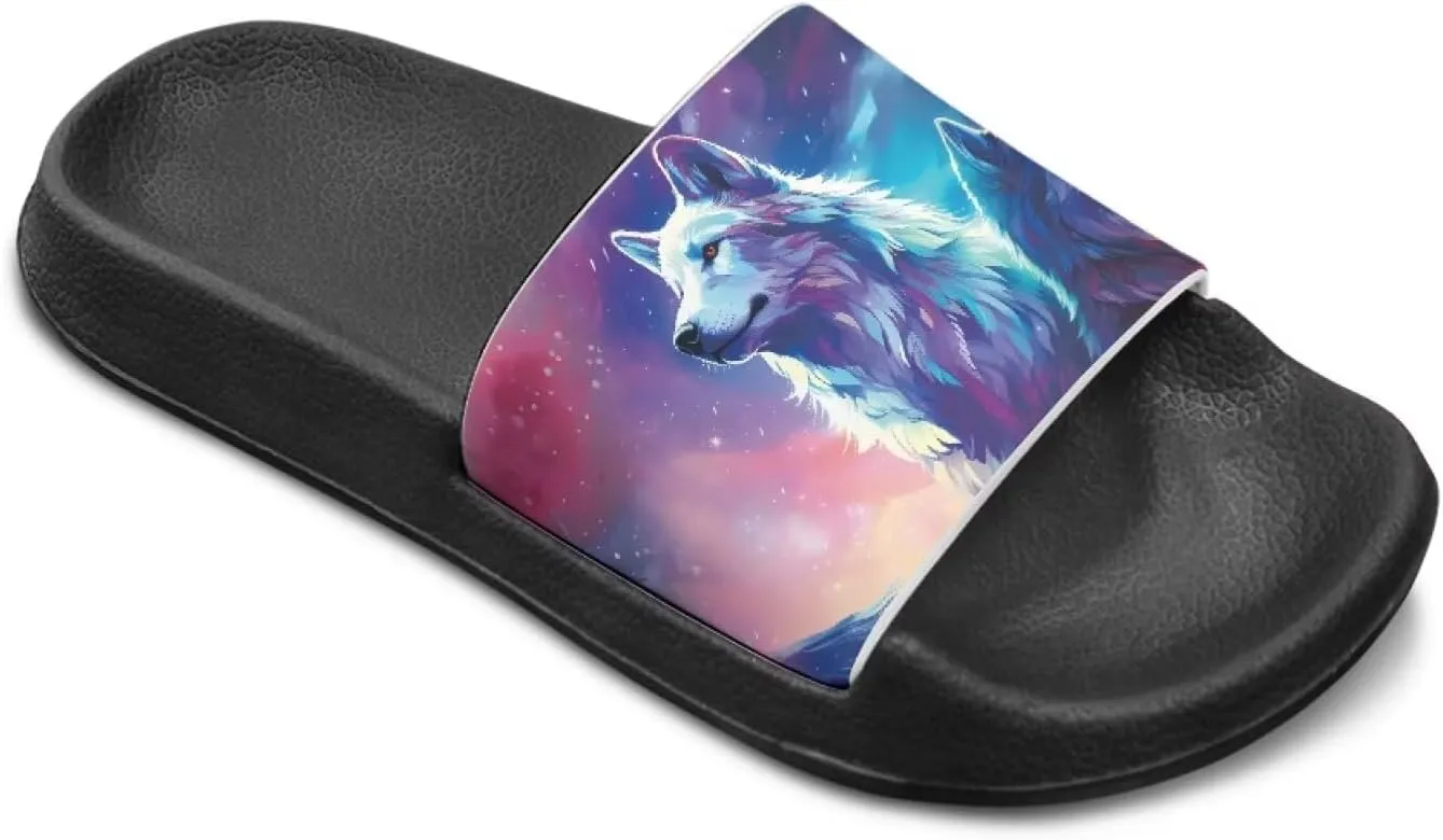Slides for Kids Summer Slippers Boys Non-Slip Shower Shoes