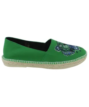 Slit Tiger Canvas Espadrilles