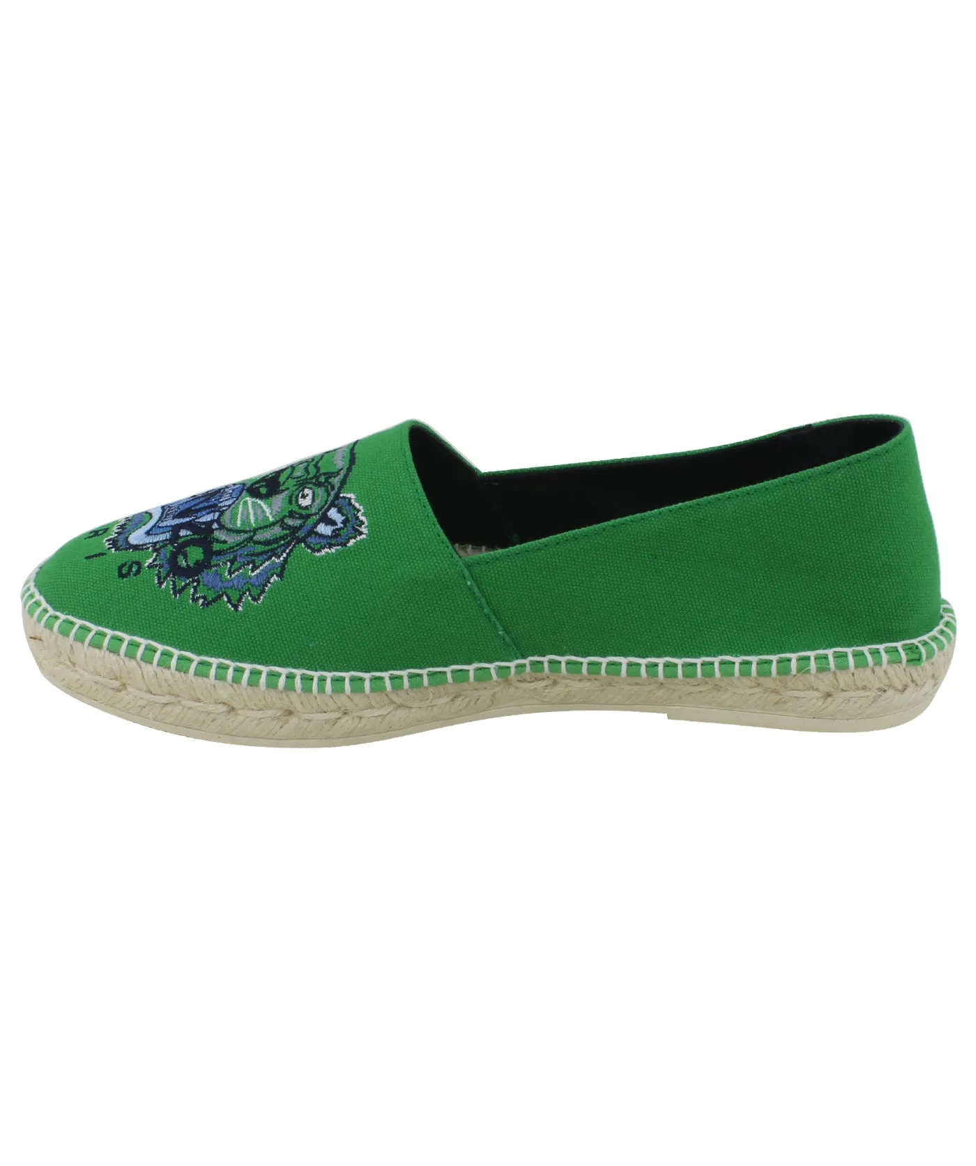 Slit Tiger Canvas Espadrilles