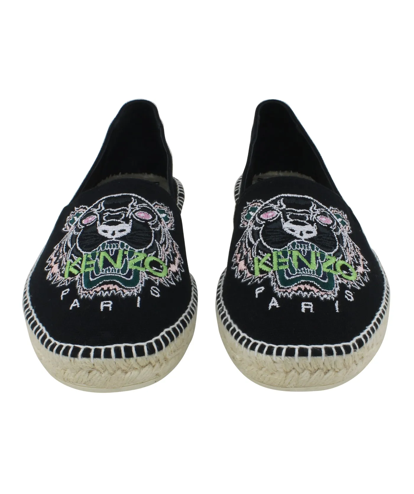 Slit Tiger Canvas Espadrilles