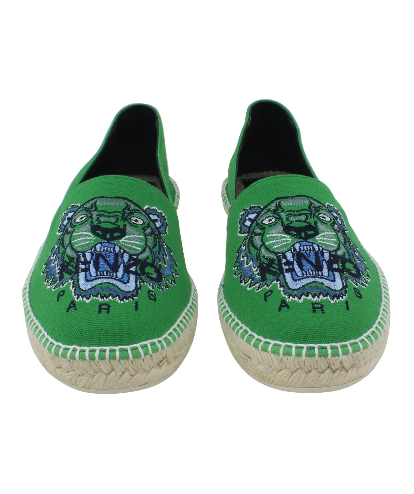 Slit Tiger Canvas Espadrilles