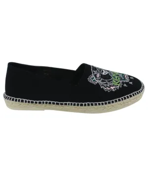 Slit Tiger Canvas Espadrilles