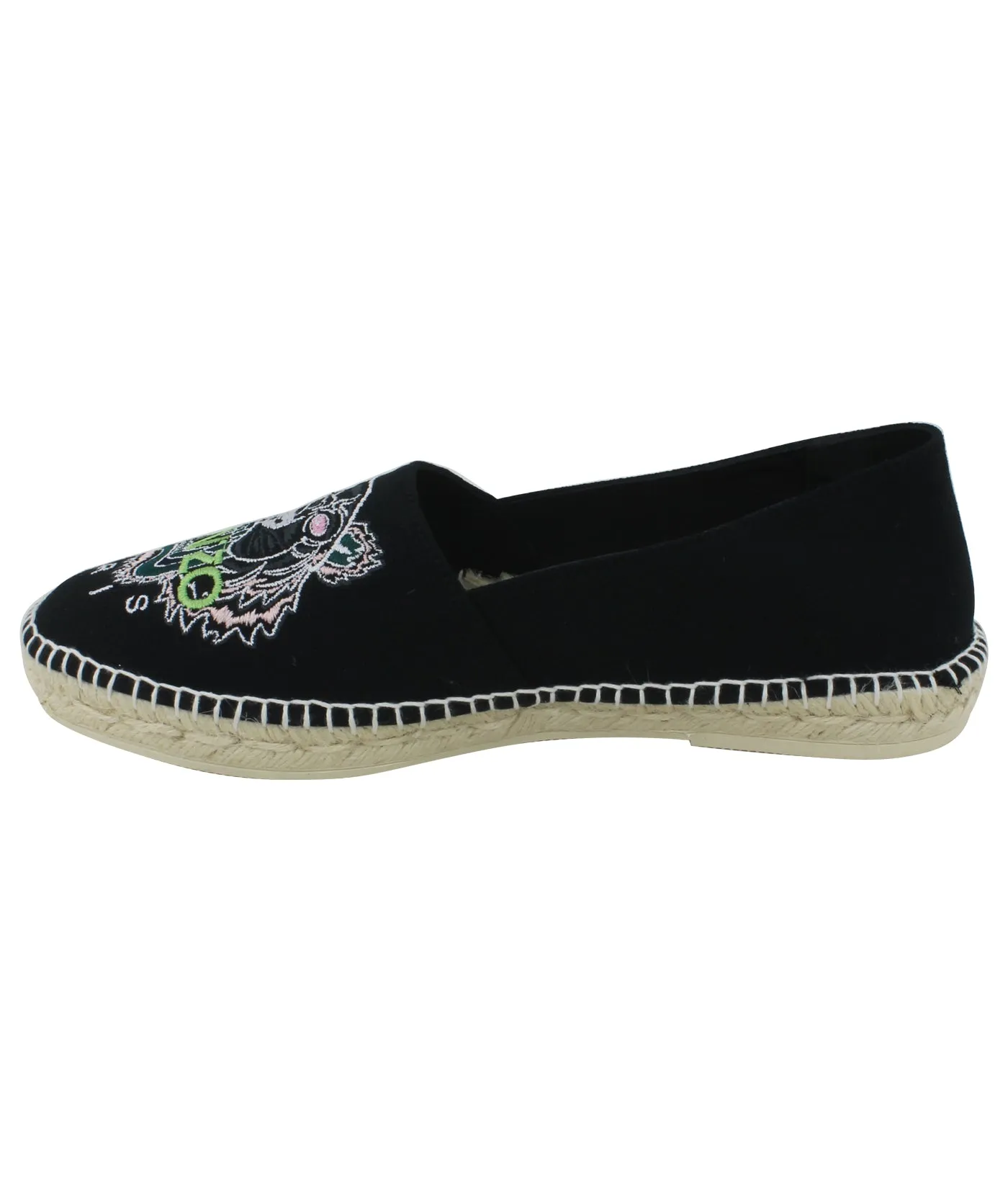 Slit Tiger Canvas Espadrilles