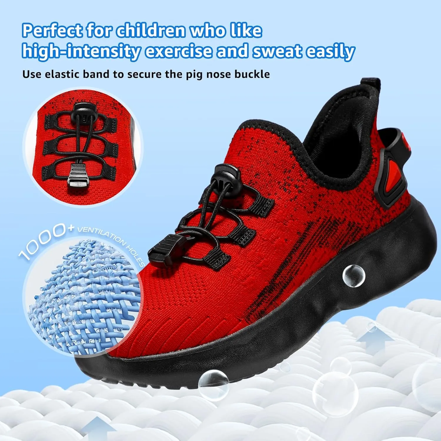 Sneakers for Boys Slip on Sneakers Girls School Tennis Gym Athletic