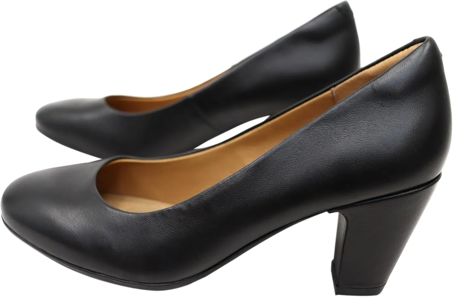 Sofft Lana Heeled Sandals for Women – Leather Lining and Upper – Microfiber Footbed – Closed Toe Style
