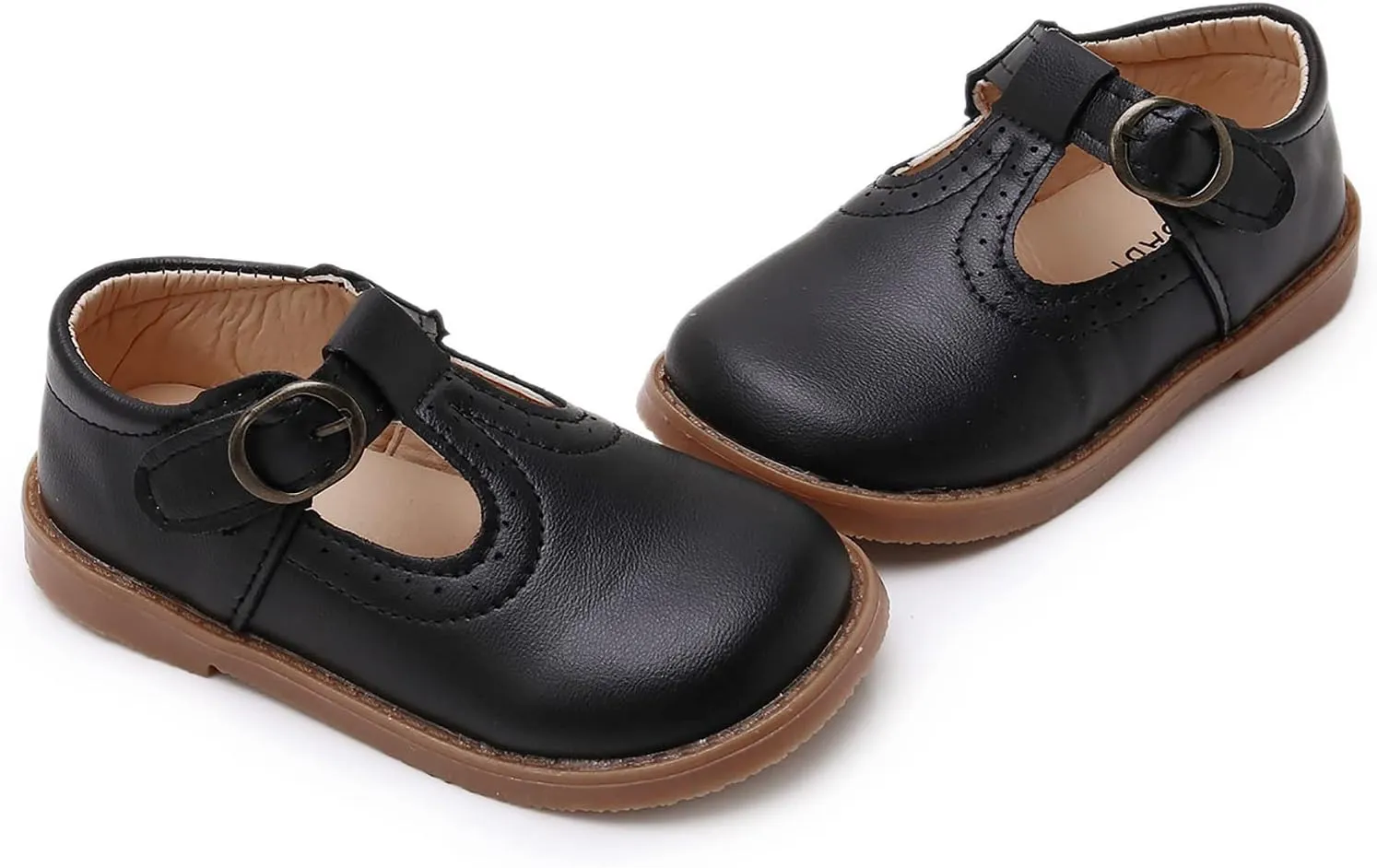 SOFMUO Toddler Girl Mary Jane Shoes Bowknot Ballet Flats for Little Girls Party School Wedding Uniform Princess Dress Shoes