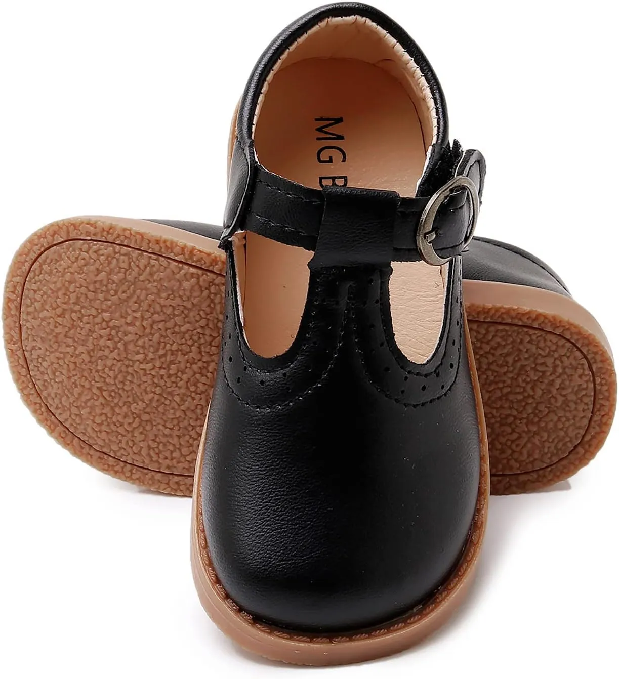 SOFMUO Toddler Girl Mary Jane Shoes Bowknot Ballet Flats for Little Girls Party School Wedding Uniform Princess Dress Shoes