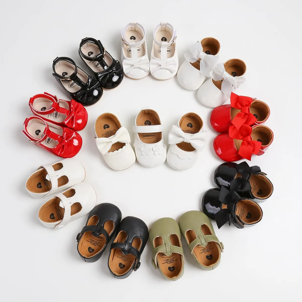 Soft Sole Baby Flats Shoes - Infant Baby Walking Shoes Dress Shoes Moccasinss Newborn Crib Shoes First Walkers