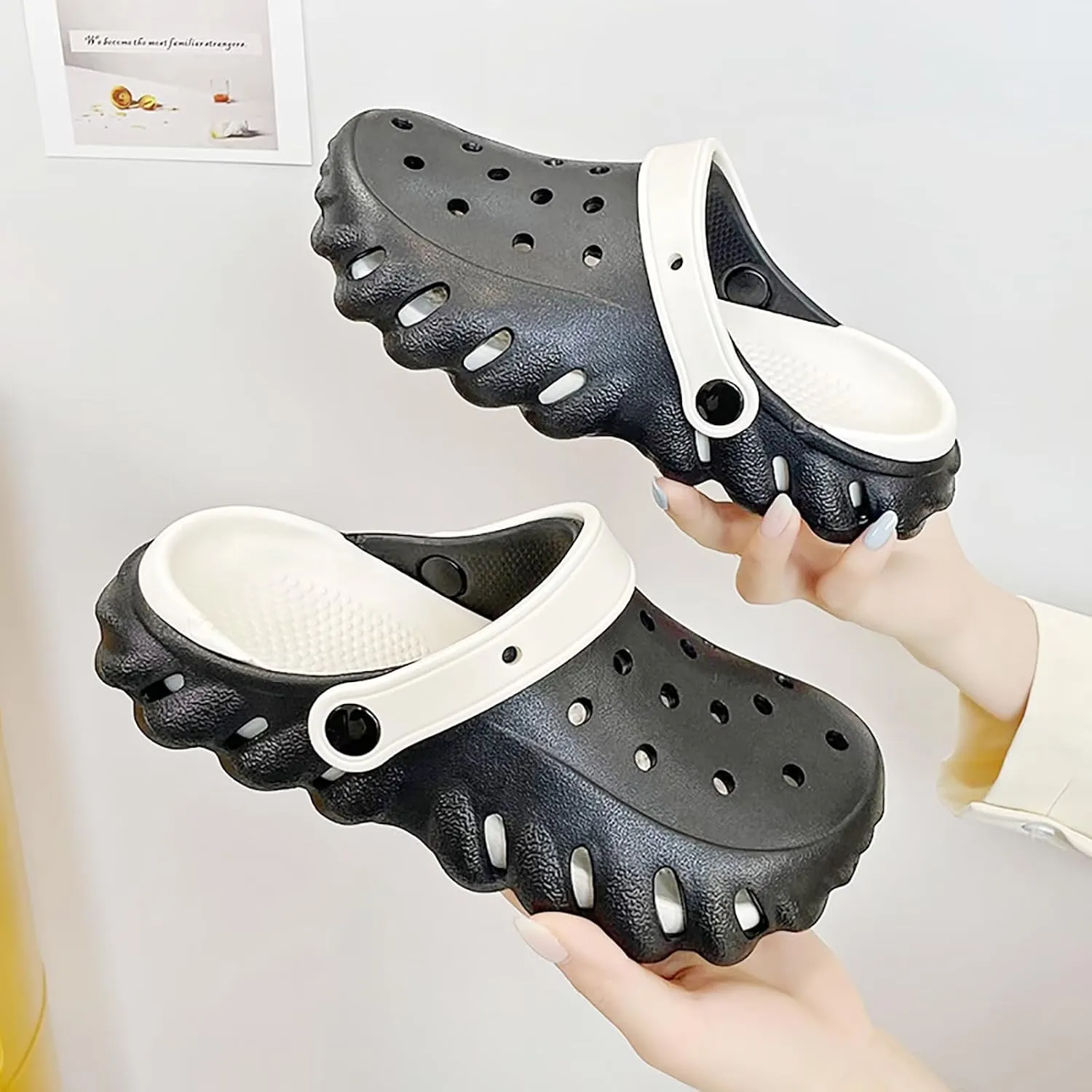 Solaud Women Men Comfortable Clogs Shoes Soft Breathable Non-Slip Unisex Garden Outdoor Beach Clog Sandals