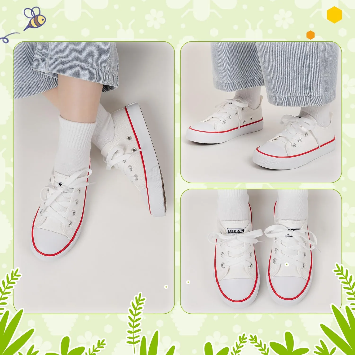 Sonsage Toddler Boys Girls Canvas Sneakers Soft Sole T-Strap Shoes Lightweight Comfy Classical Flats Non Skid Shoe for Little Kids